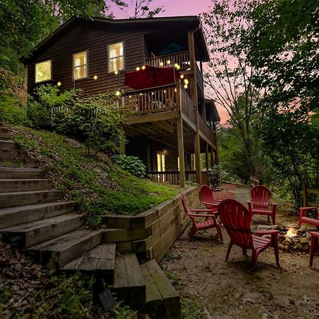 Amazing Creek View Cabin W/ Hot Tub, Firepit & Pool Table Ellijay Extérieur photo