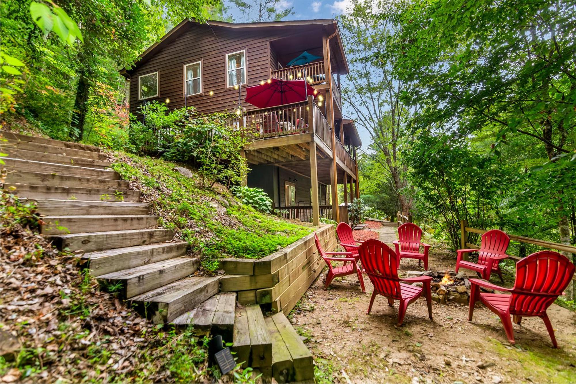 Amazing Creek View Cabin W/ Hot Tub, Firepit & Pool Table Ellijay Extérieur photo